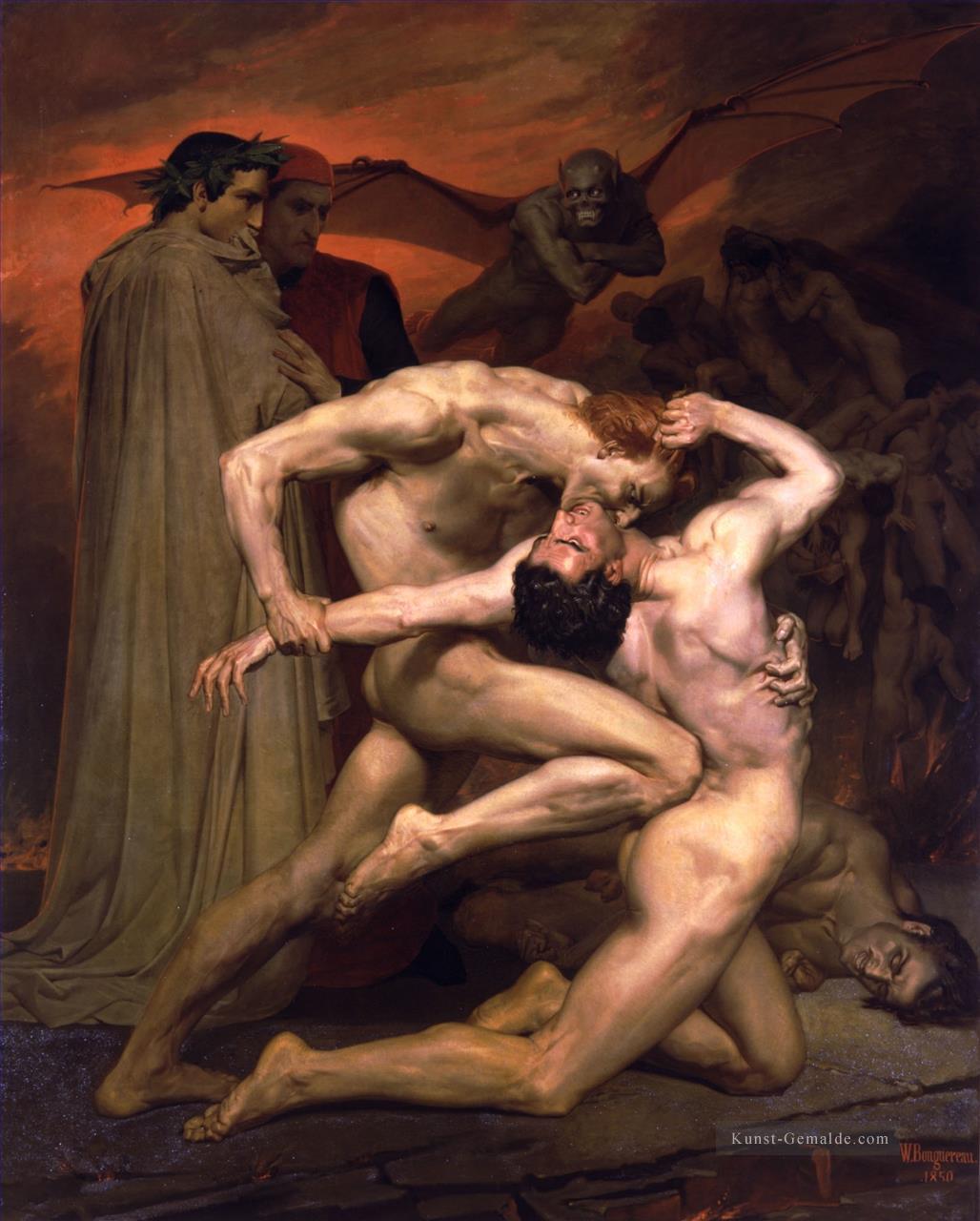 Will8iam Dante et Virgile au Enfers William Adolphe Bouguereau Ölgemälde